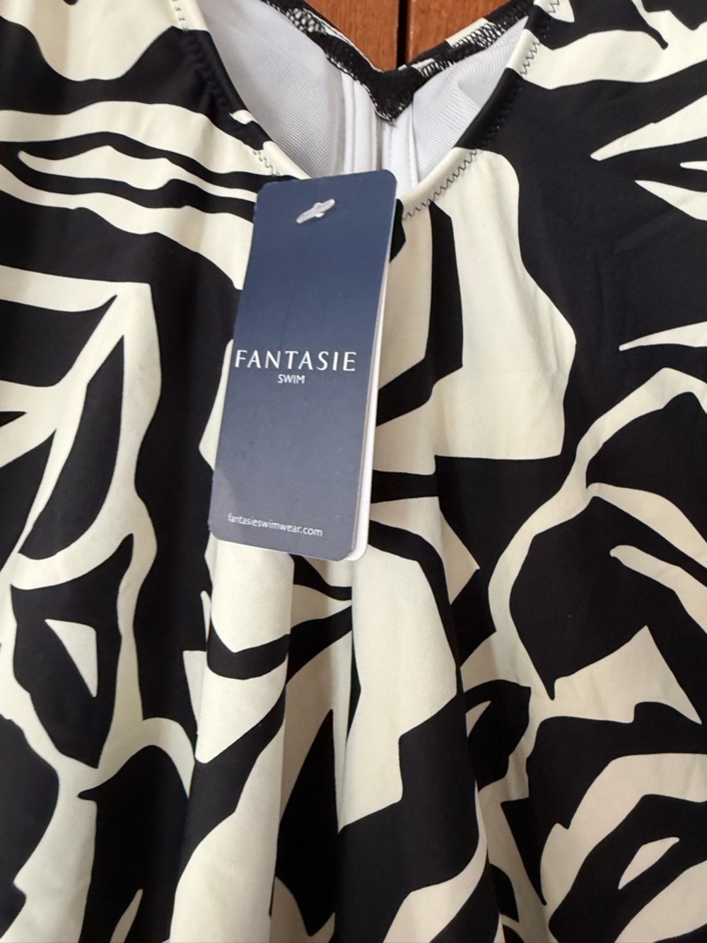 Fantasie Black and White Floral One-Piece Swimsuit - Picture 6 of 6